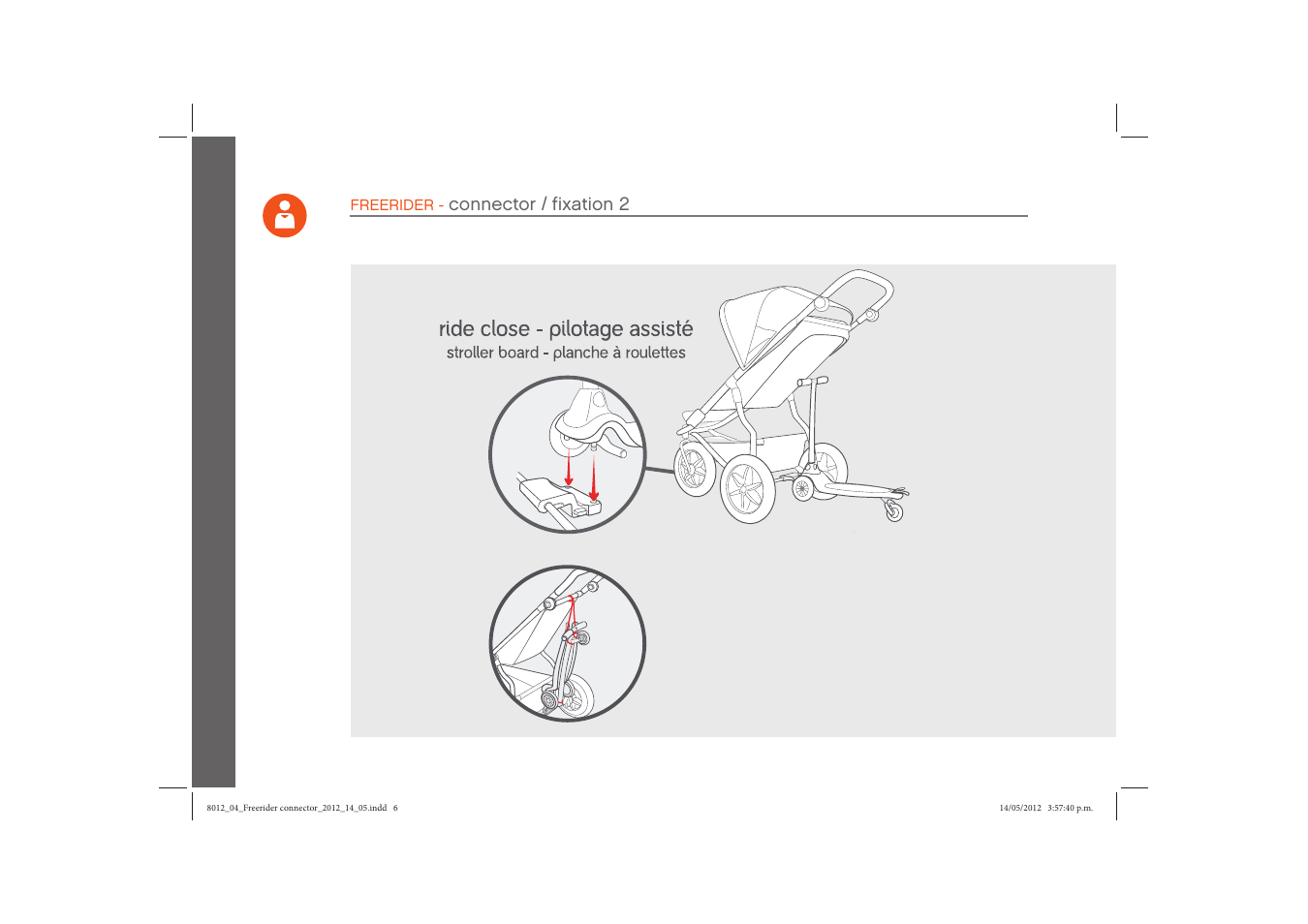 Connector / fixation 2 | phil&teds freerider User Manual | Page 6 / 8