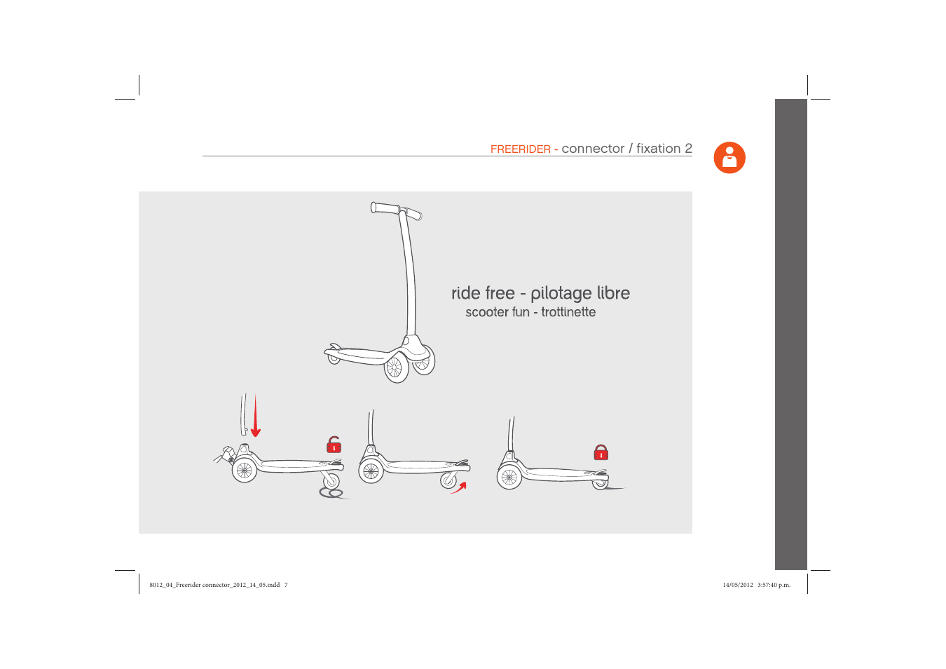 Connector / fixation 2 | phil&teds freerider User Manual | Page 7 / 8