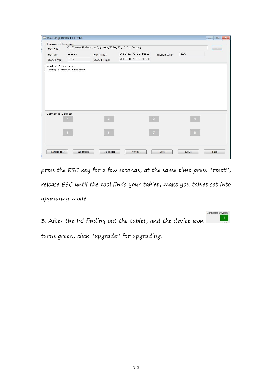 PiPO Pad-P1 User Manual | Page 33 / 38