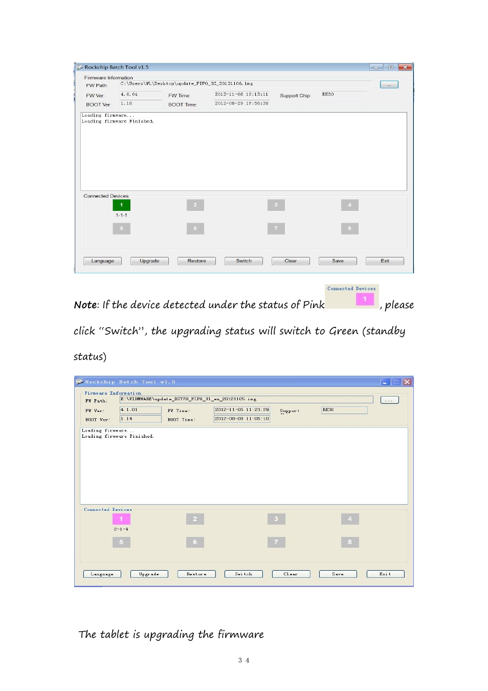 PiPO Pad-P1 User Manual | Page 34 / 38
