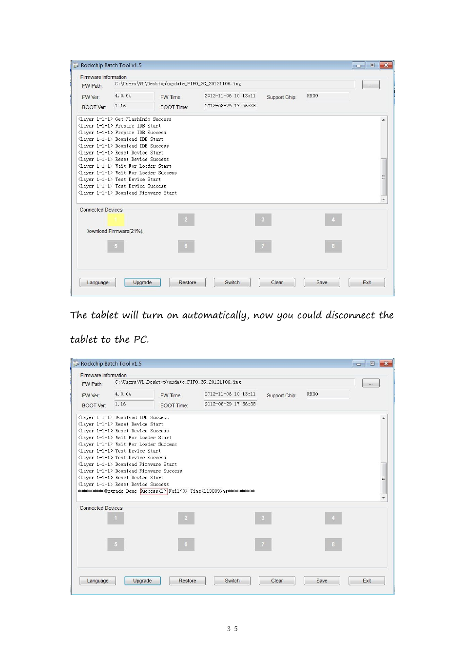 PiPO Pad-P1 User Manual | Page 35 / 38