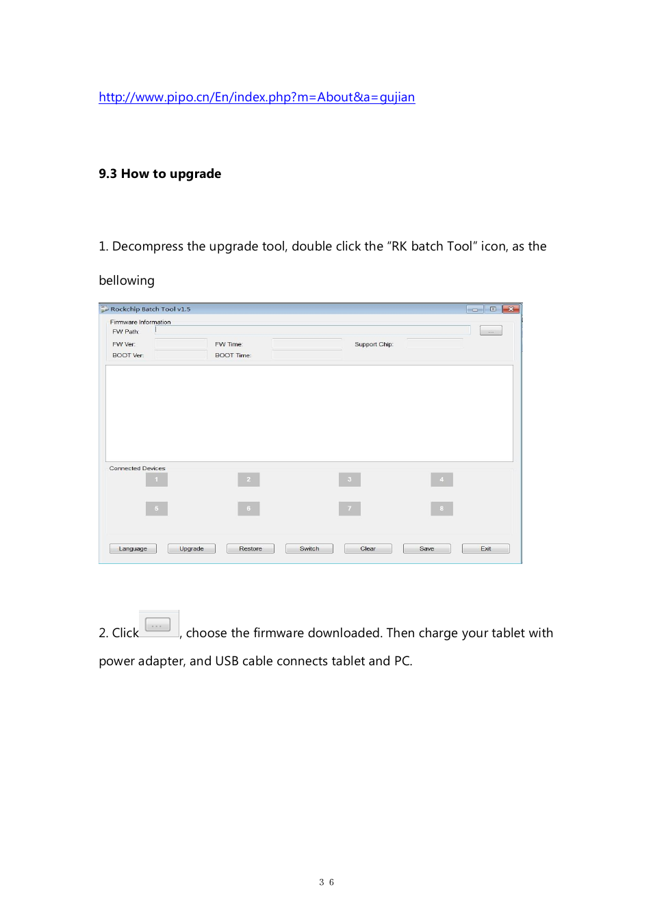 PiPO M8HD User Manual | Page 36 / 42