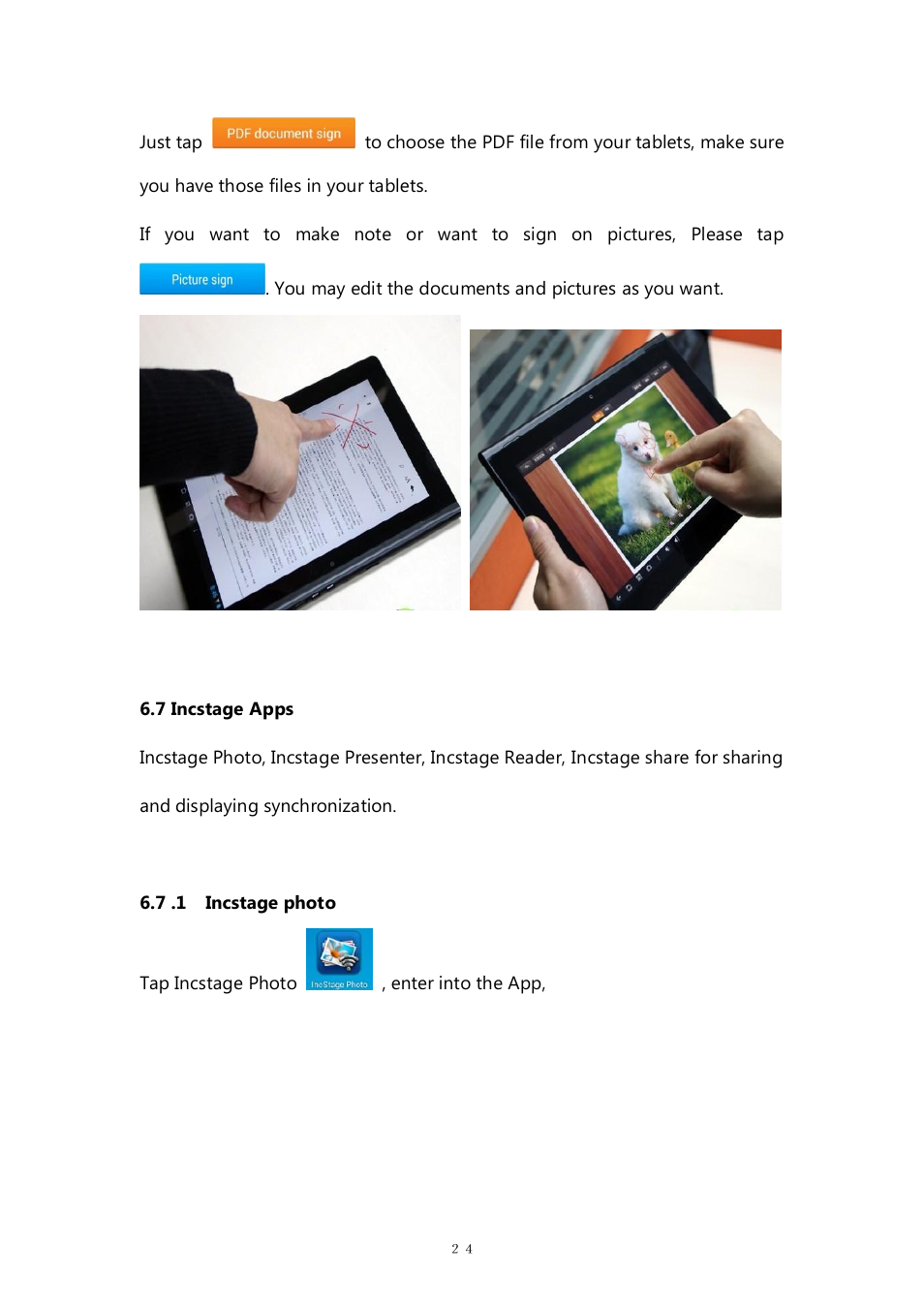 7 incstage apps | PiPO M6 pro User Manual | Page 24 / 42