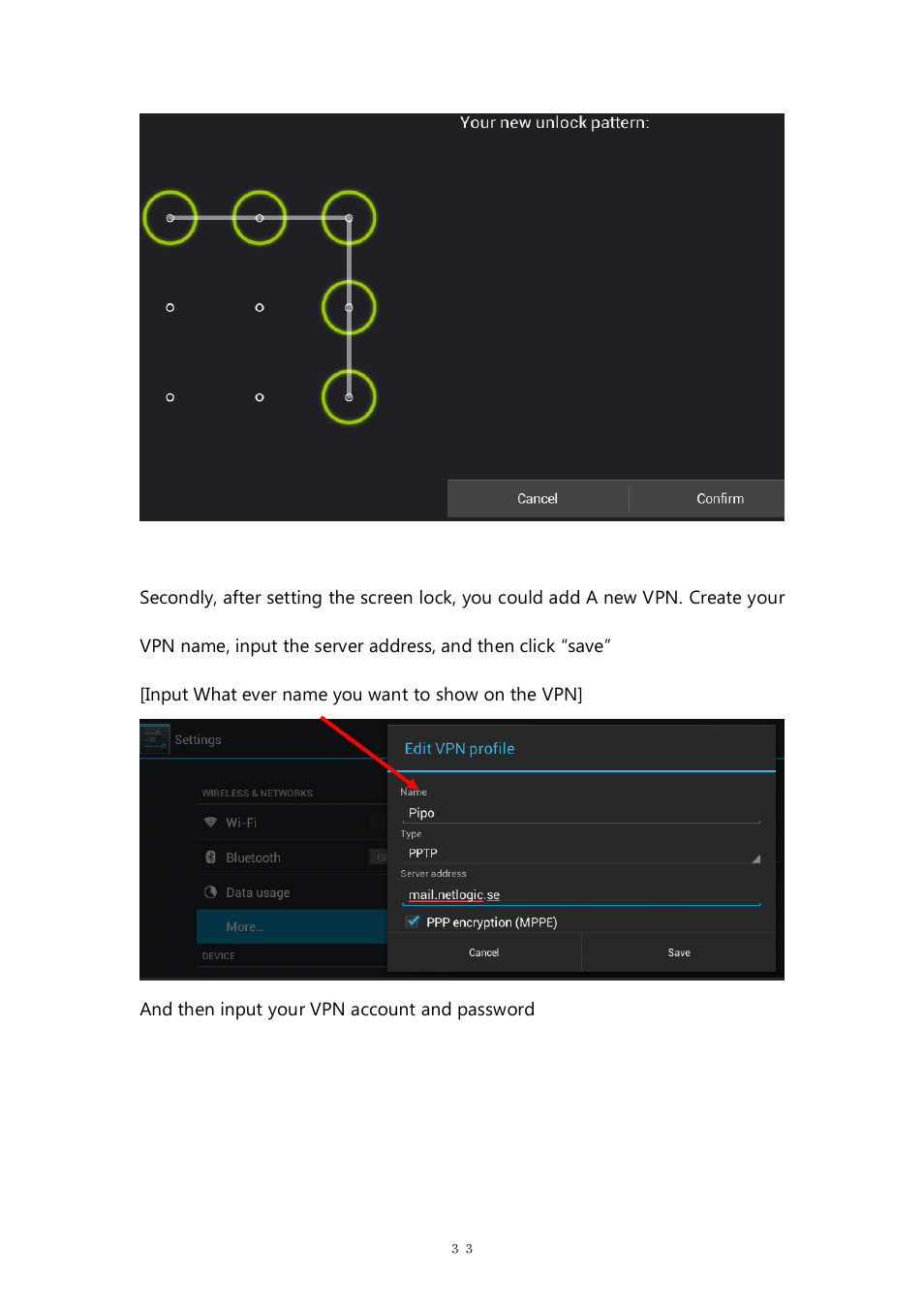 PiPO M9 pro OTA User Manual | Page 33 / 45