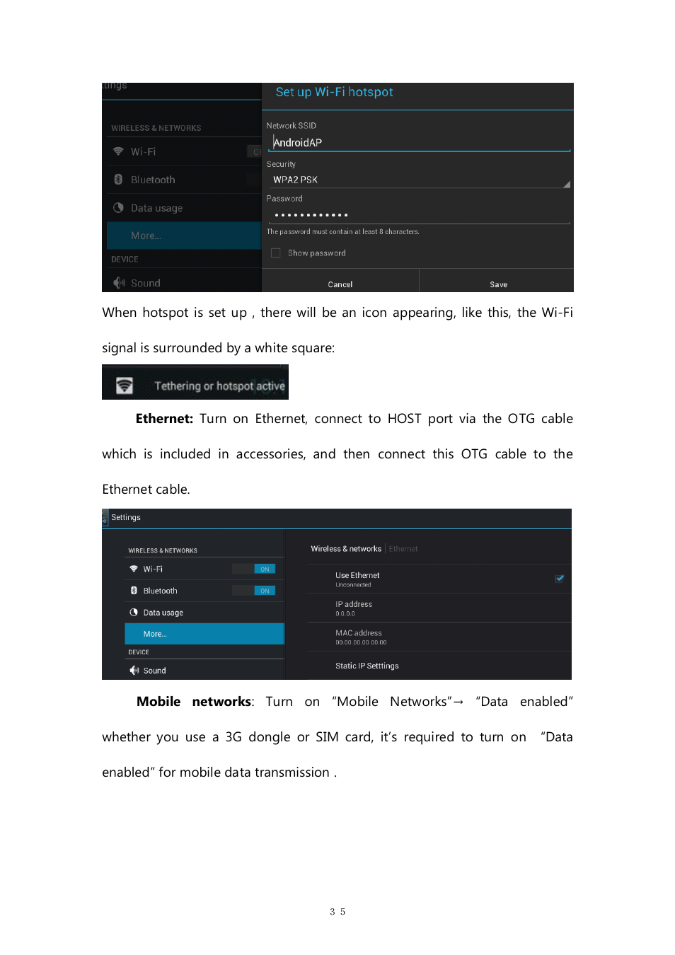 PiPO M9 pro OTA User Manual | Page 35 / 45