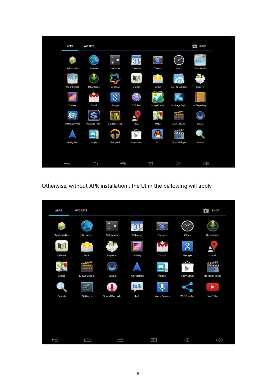 PiPO M9 pro OTA User Manual | Page 8 / 45