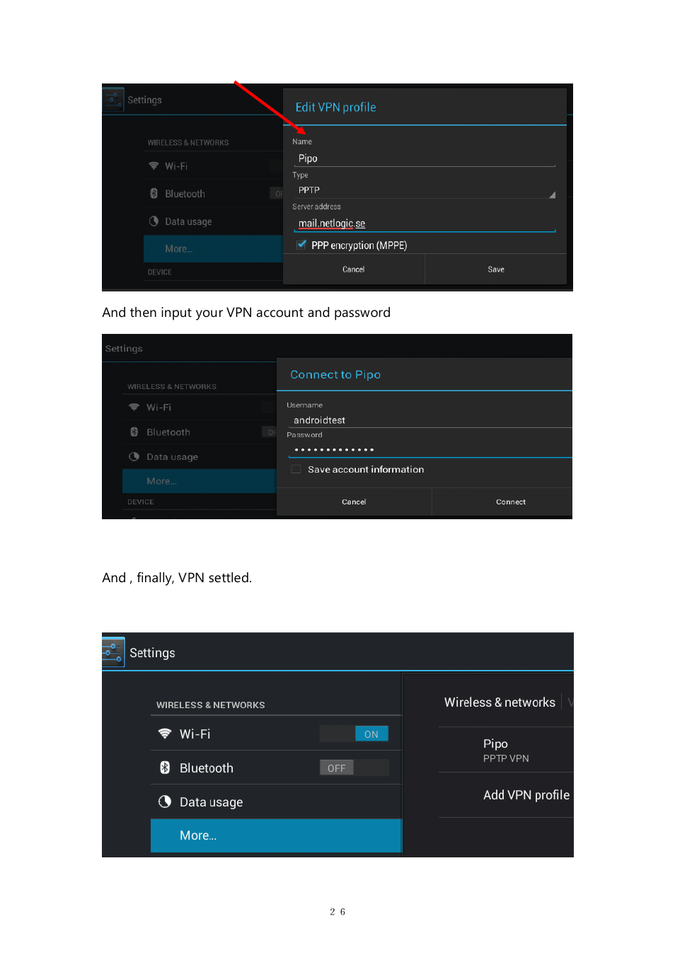 PiPO M8 pro User Manual | Page 26 / 36