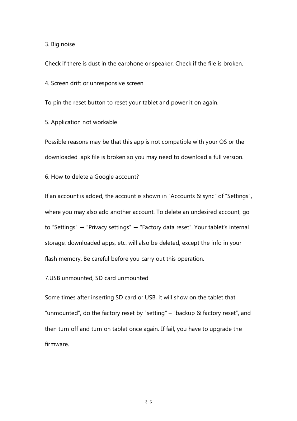 PiPO M8 pro User Manual | Page 36 / 36