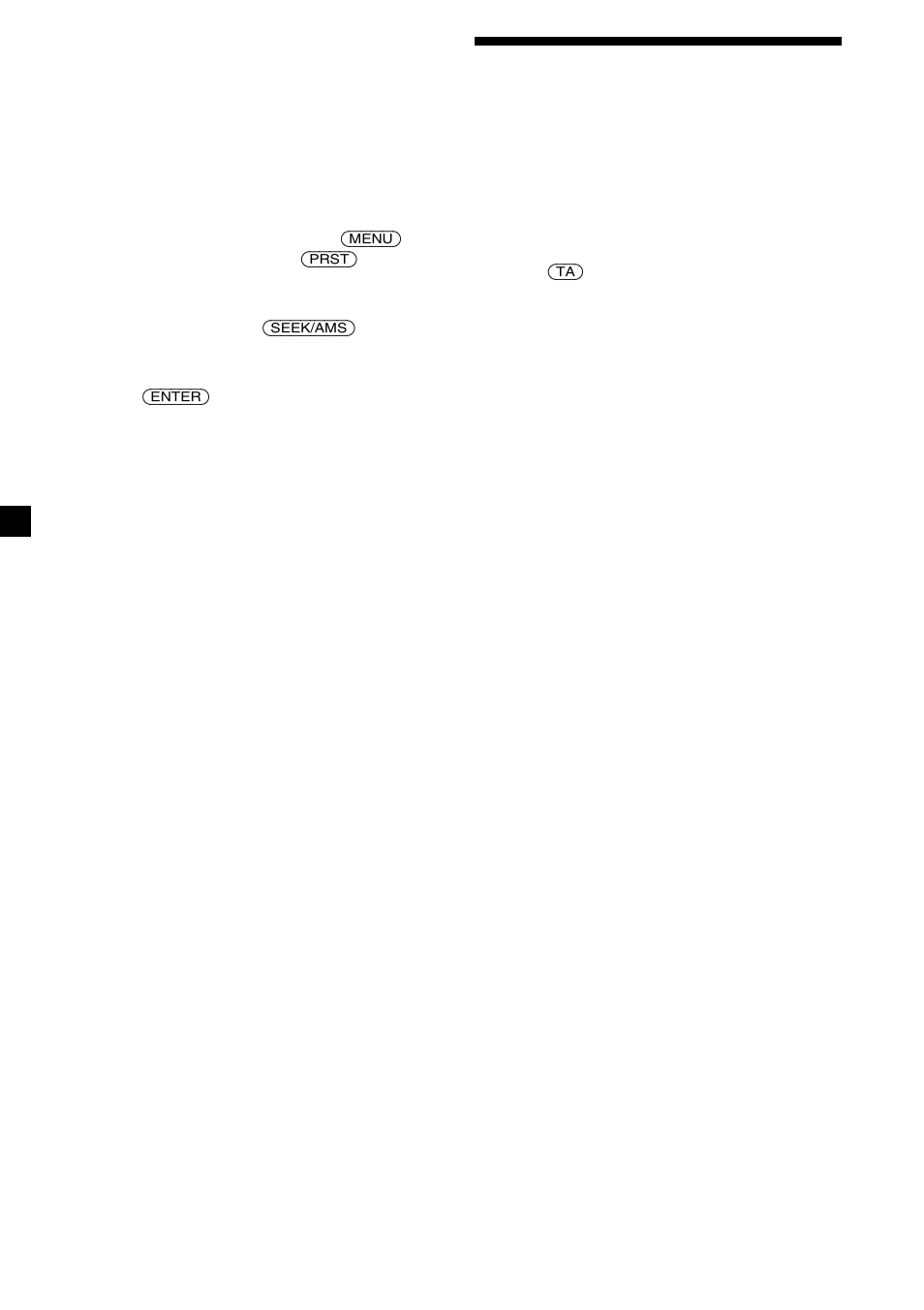 Listening to traffic announcements | Sony CDX-4000RV  RU User Manual | Page 14 / 124