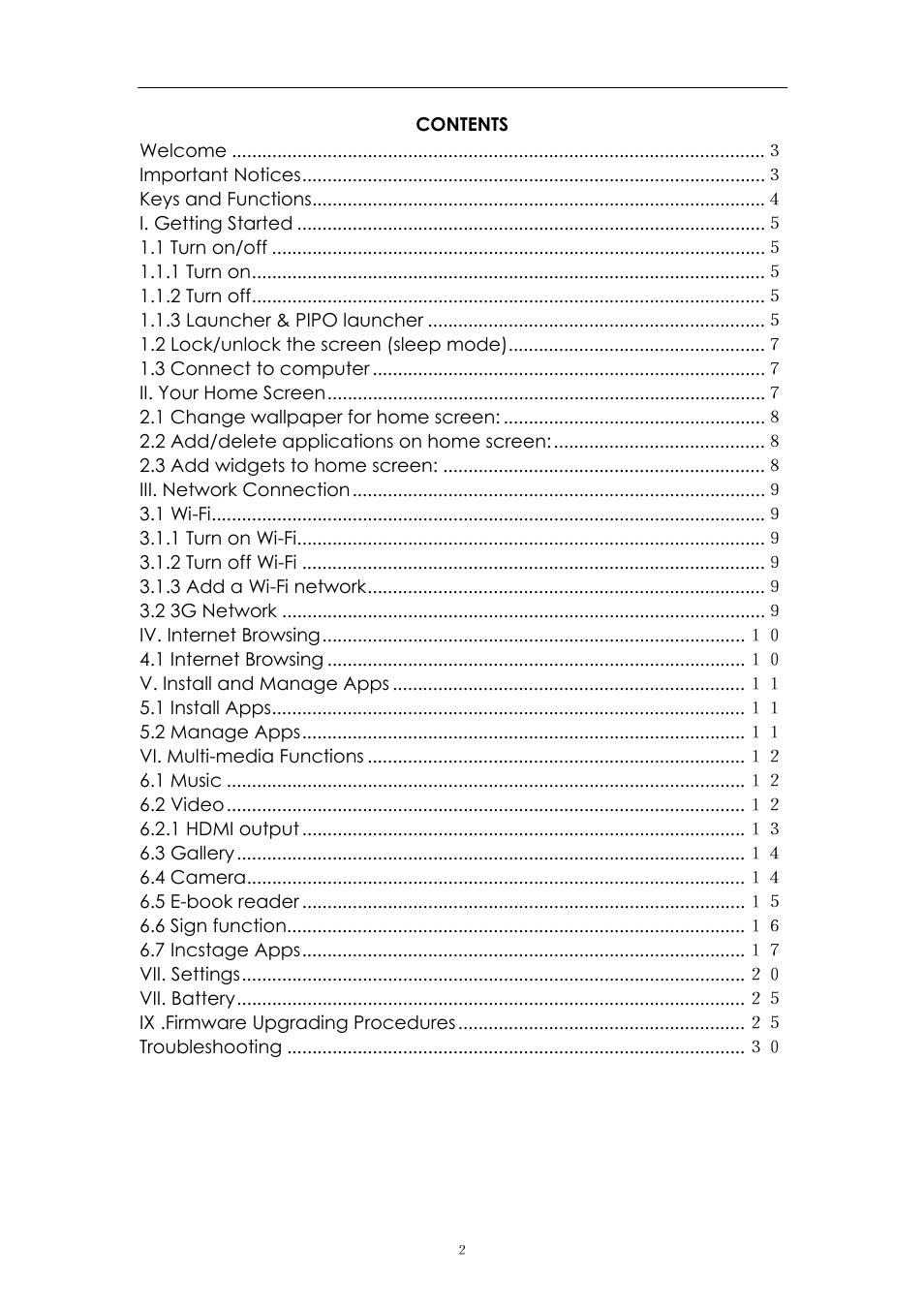 PiPO Max-M1 pro User Manual | Page 2 / 31