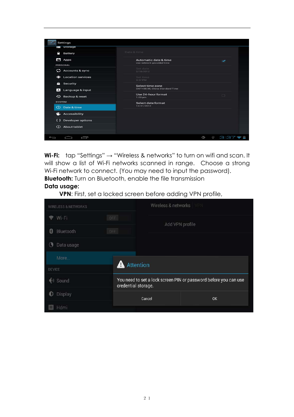 PiPO Max-M1 pro User Manual | Page 21 / 31