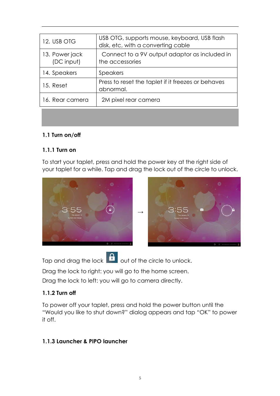 PiPO Max-M1 pro User Manual | Page 5 / 31