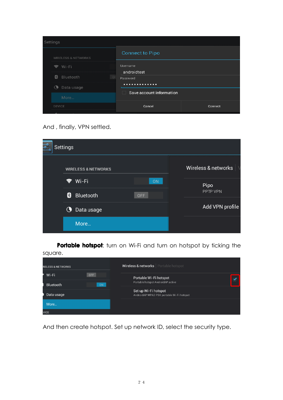 PiPO M6 User Manual | Page 24 / 32