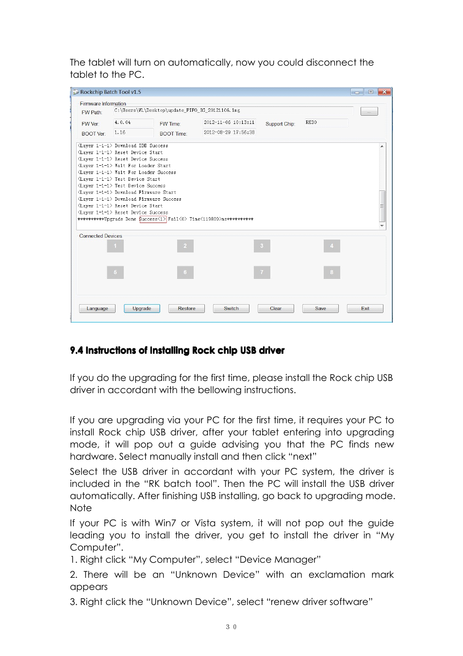 PiPO M6 User Manual | Page 30 / 32