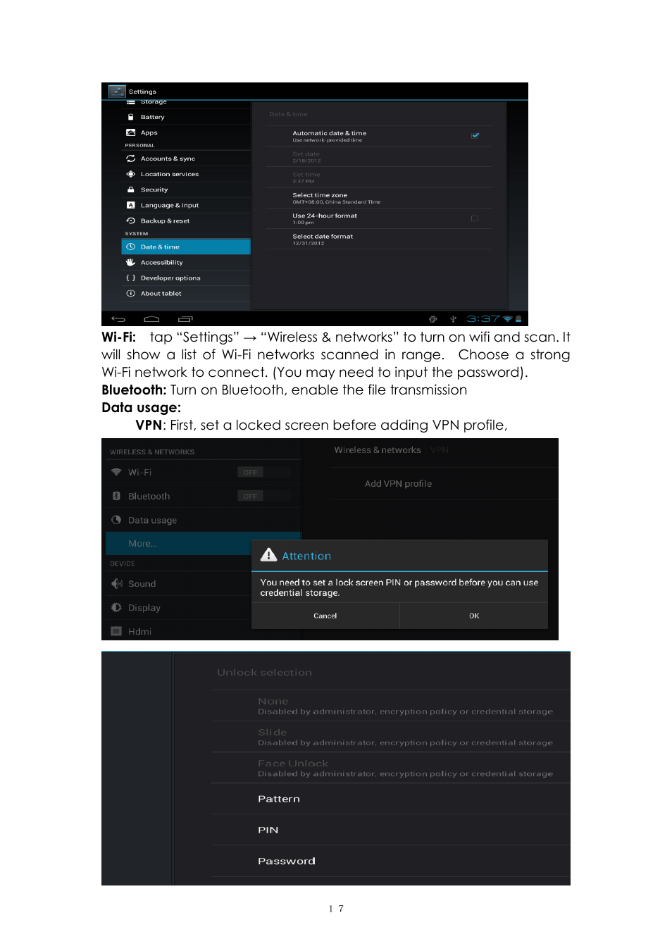 PiPO Max-M7 pro 3G User Manual | Page 17 / 27
