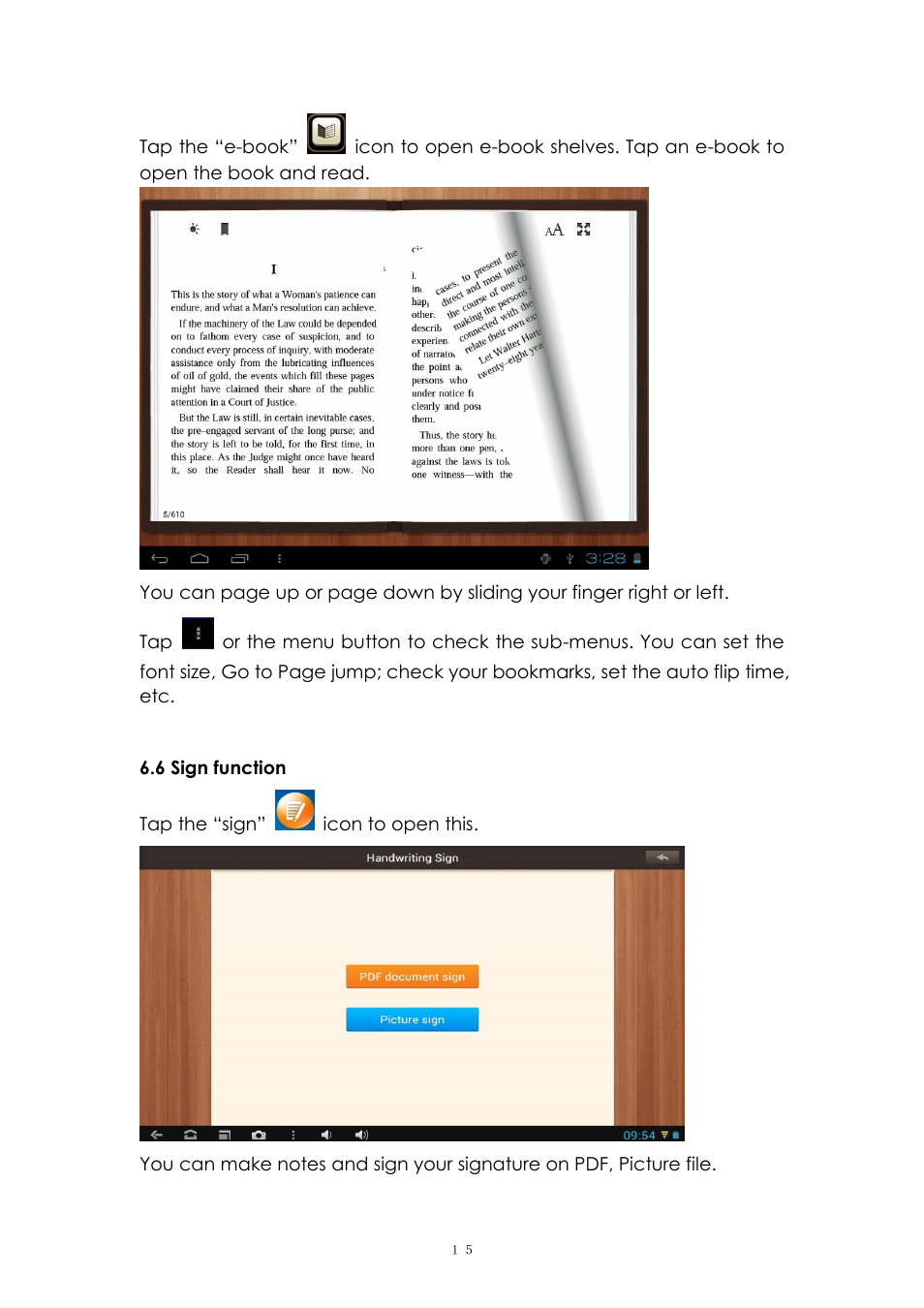 6 sign function | PiPO Max-M7 pro User Manual | Page 15 / 26