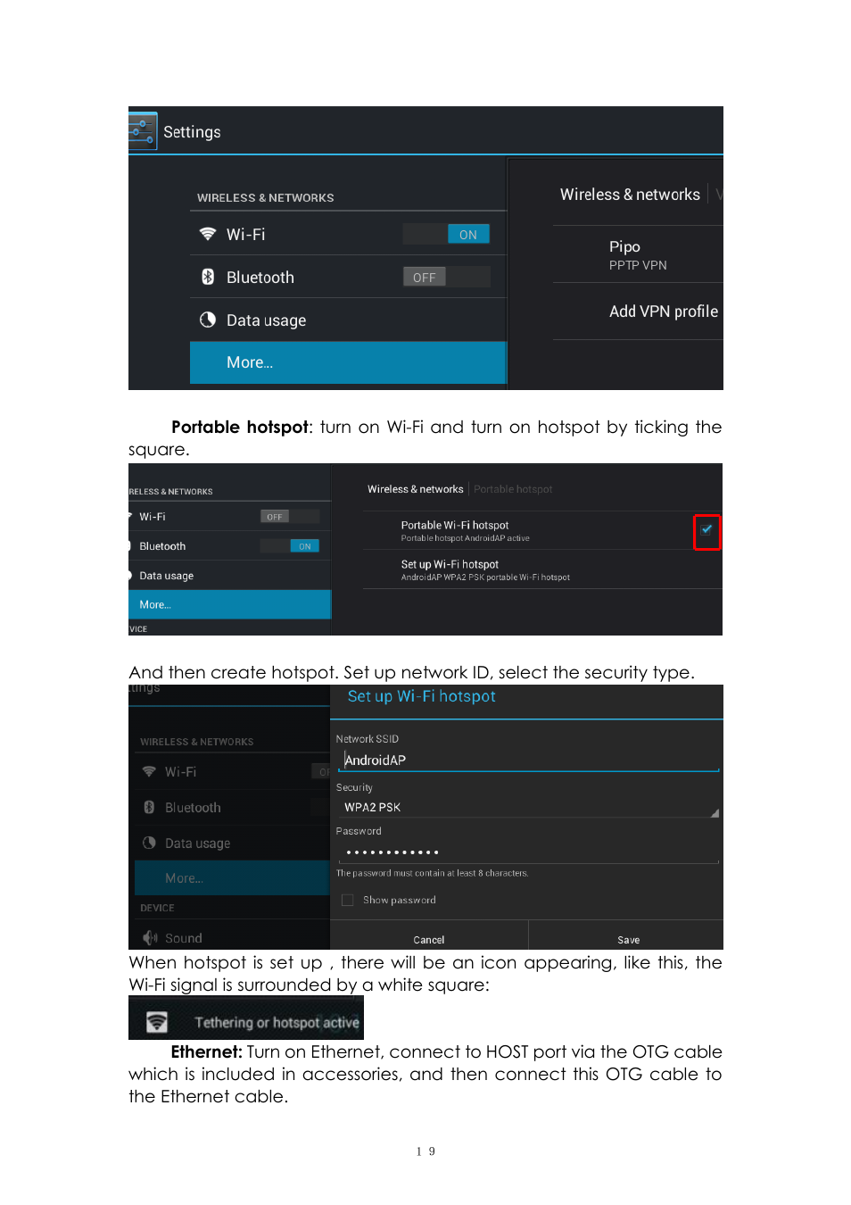 PiPO Max-M7 pro User Manual | Page 19 / 26