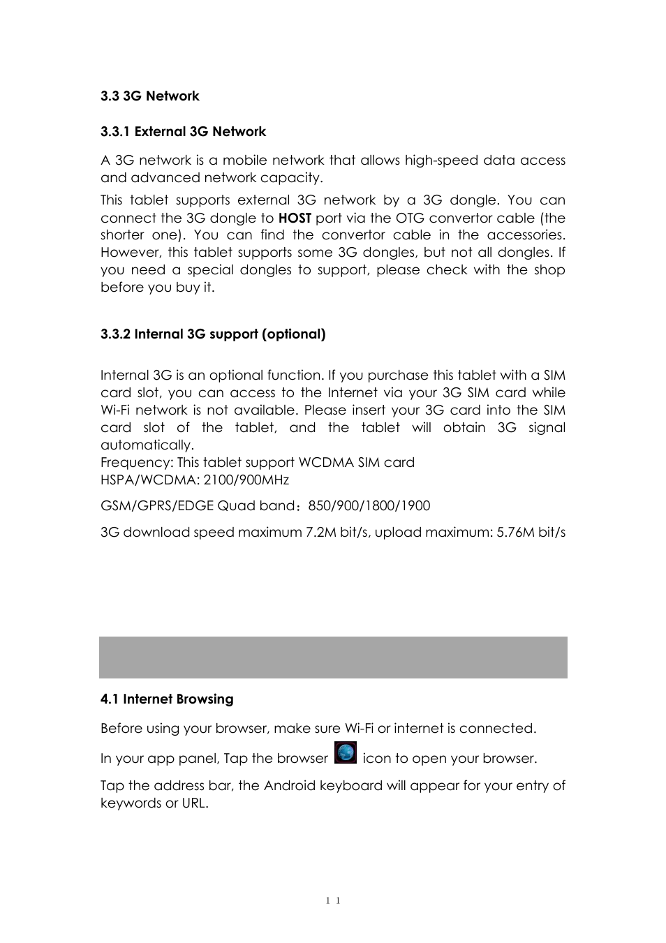 PiPO M8 pro User Manual | Page 11 / 32