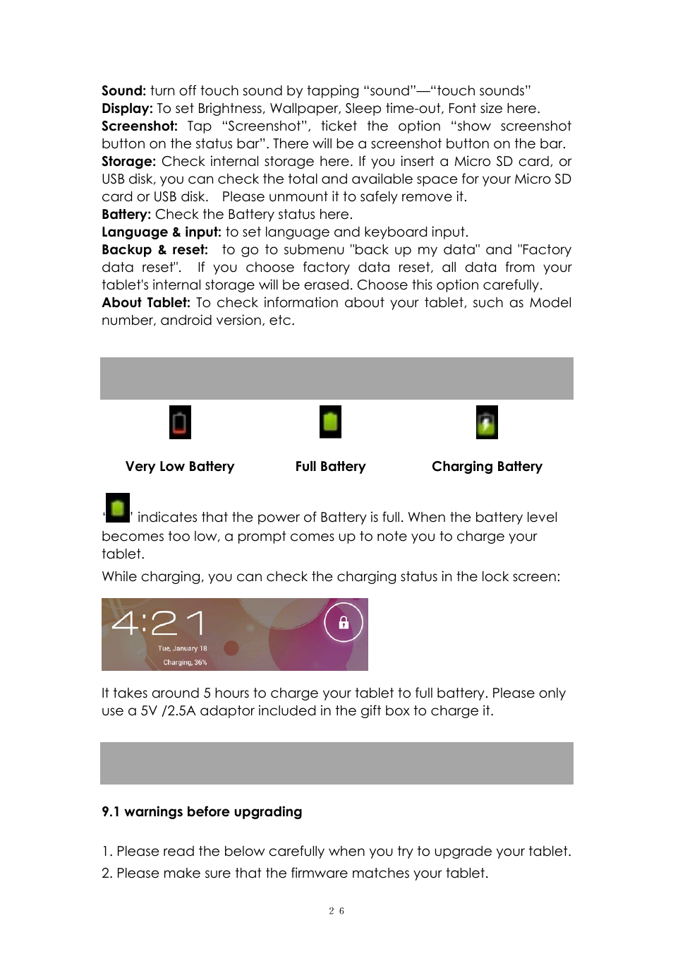 PiPO M8 pro User Manual | Page 26 / 32