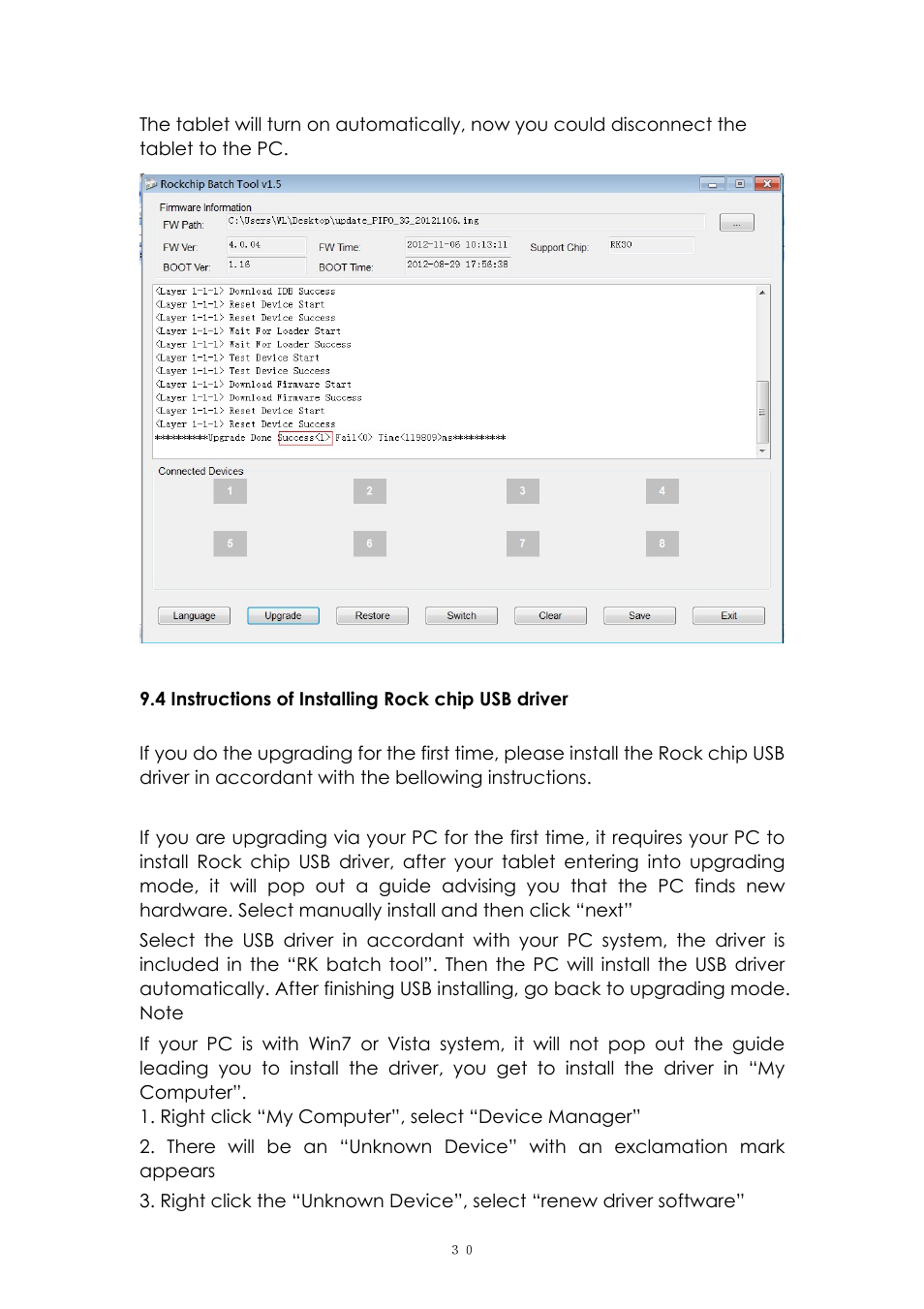 PiPO M8 pro User Manual | Page 30 / 32
