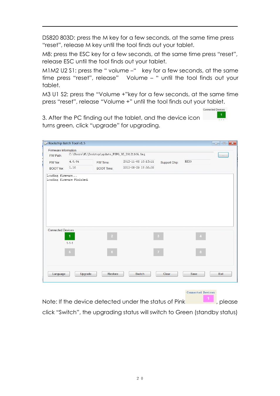 PiPO M8 User Manual | Page 20 / 23