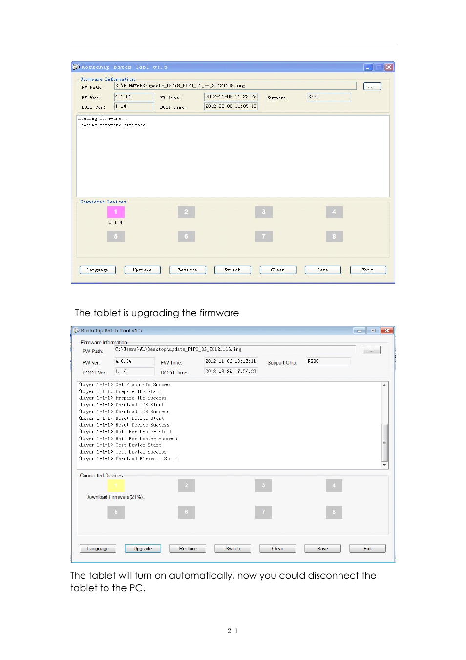 PiPO M8 User Manual | Page 21 / 23