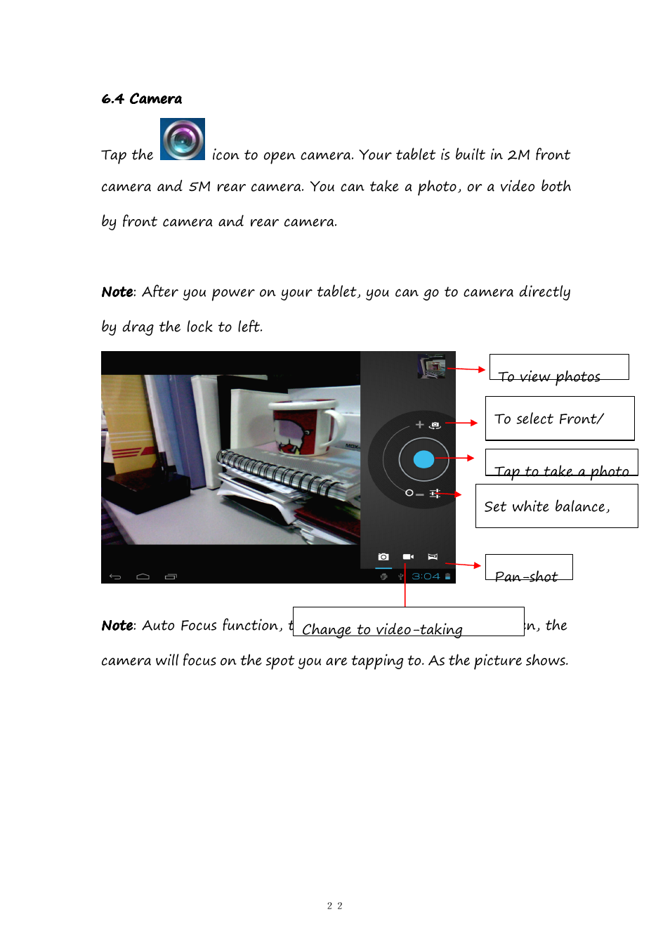 4camera, 4 camera | PiPO M9 User Manual | Page 22 / 35