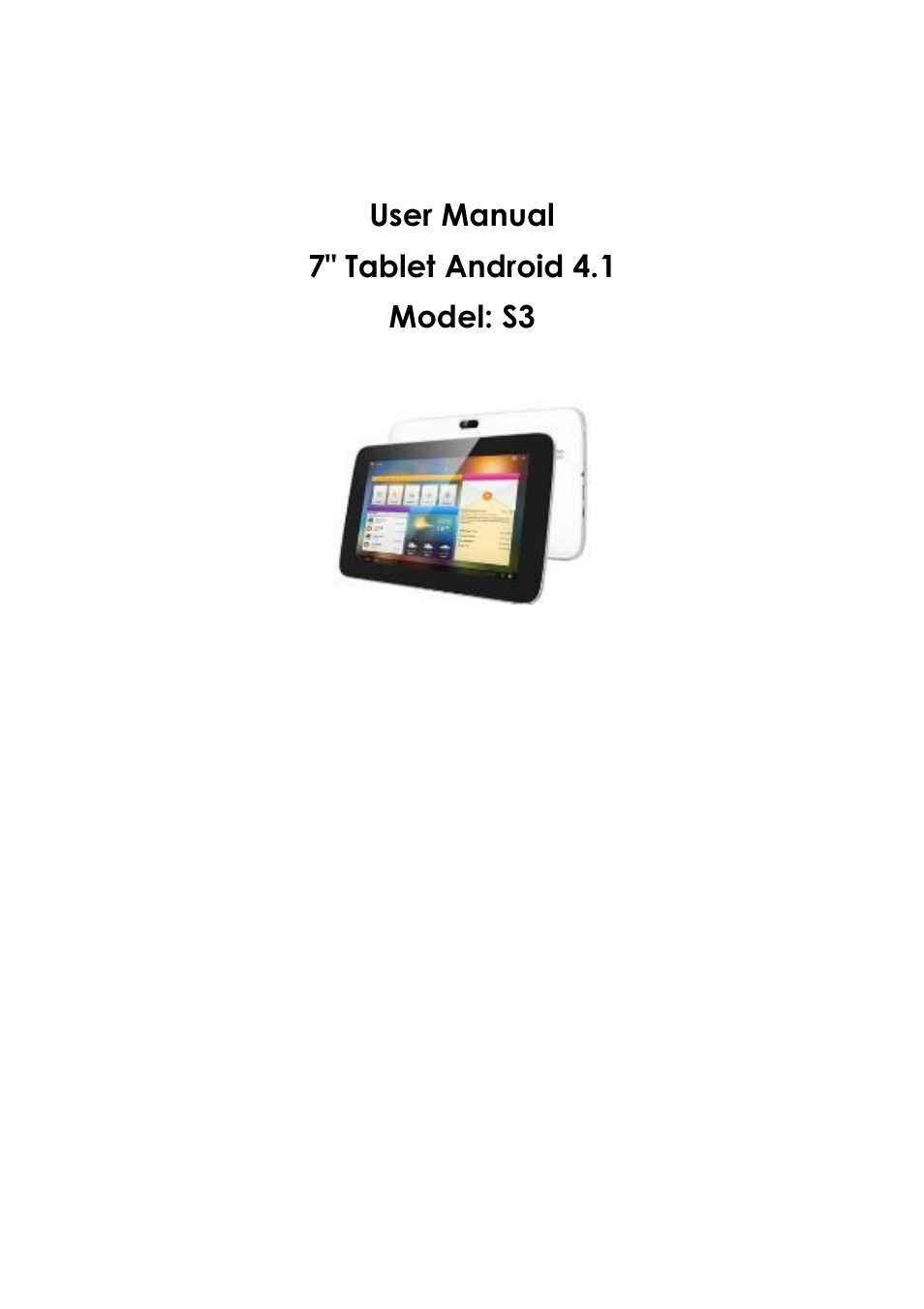 PiPO S3 User Manual | 18 pages