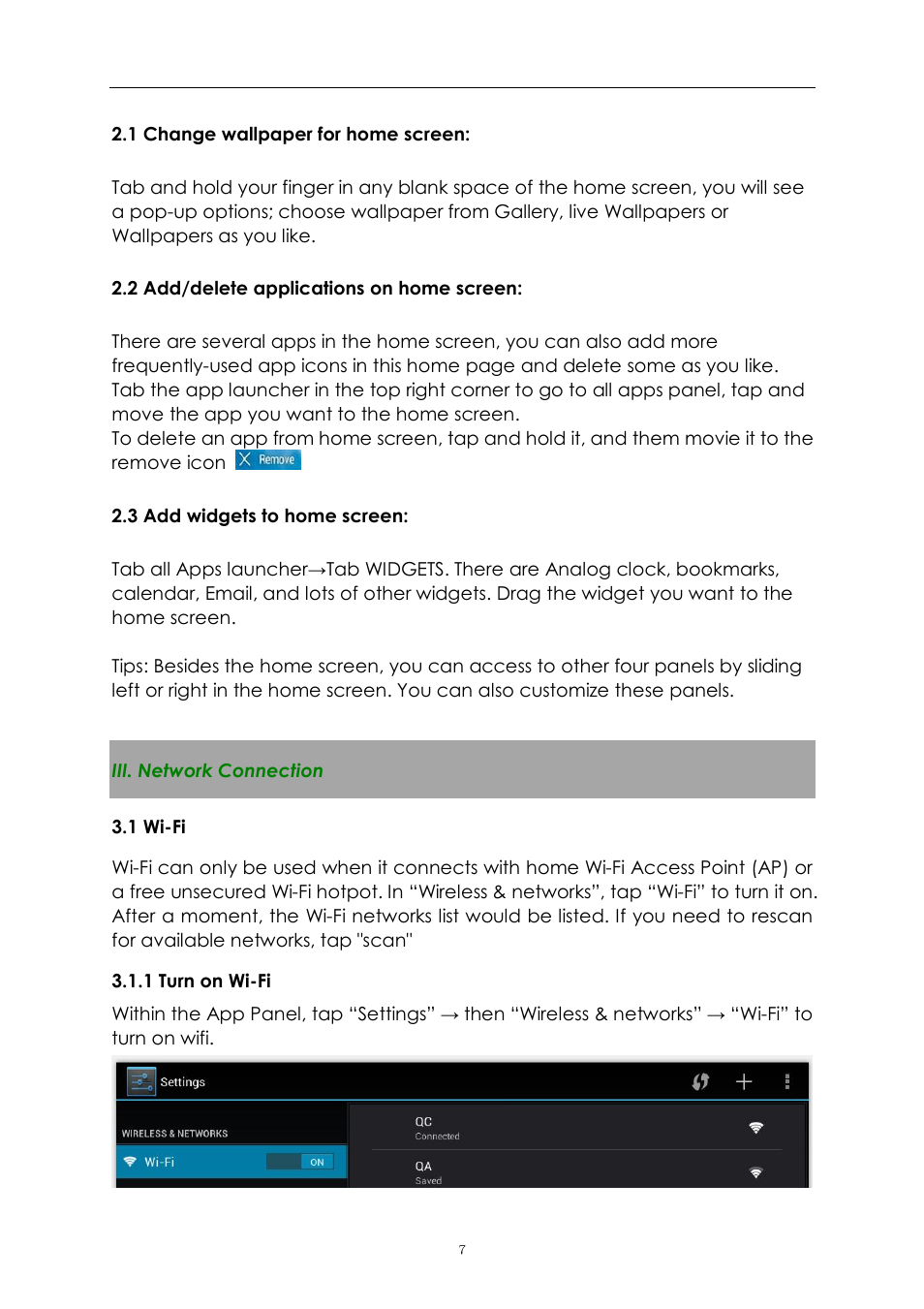 PiPO S3 User Manual | Page 7 / 18
