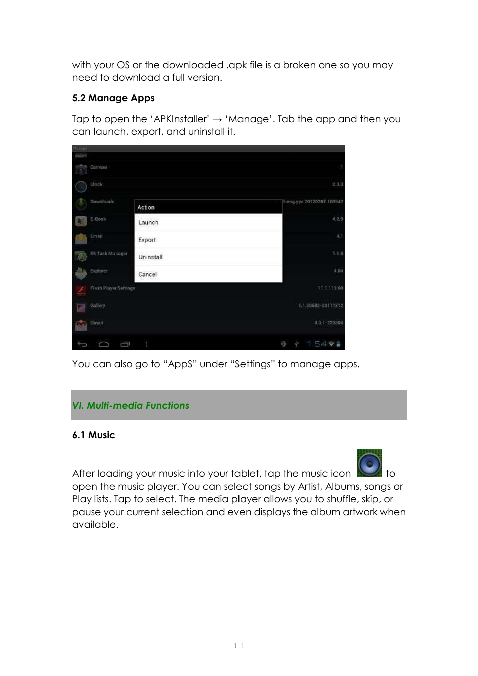 PiPO U2 User Manual | Page 11 / 21