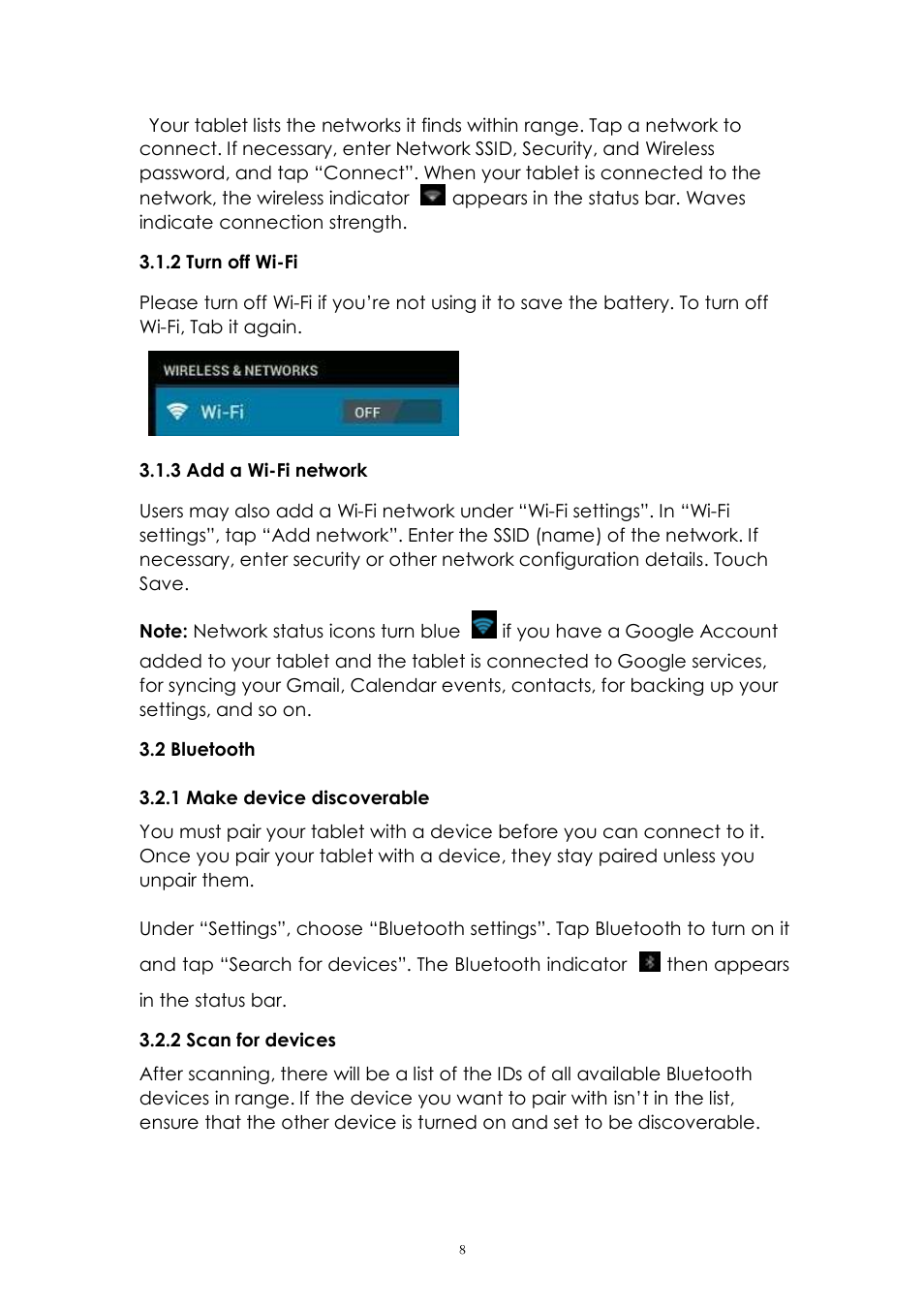 PiPO U2 User Manual | Page 8 / 21