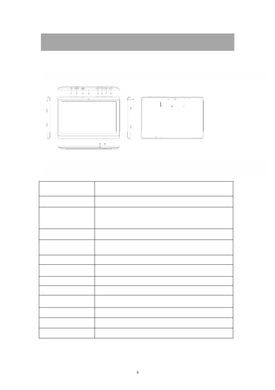 PiPO U3 User Manual | Page 4 / 21