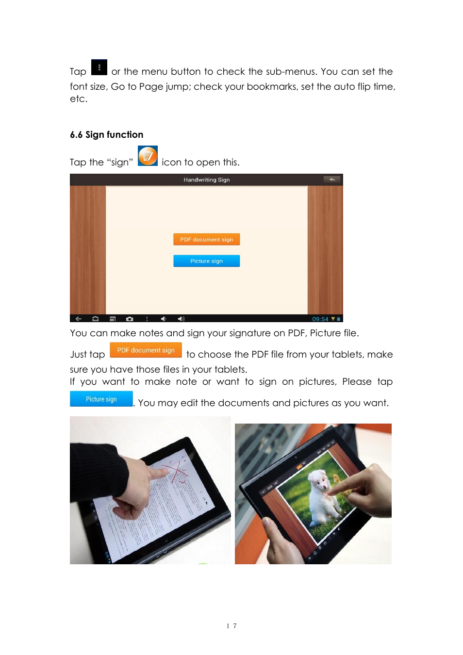 6 sign function | PiPO Ultra-U8 User Manual | Page 17 / 32