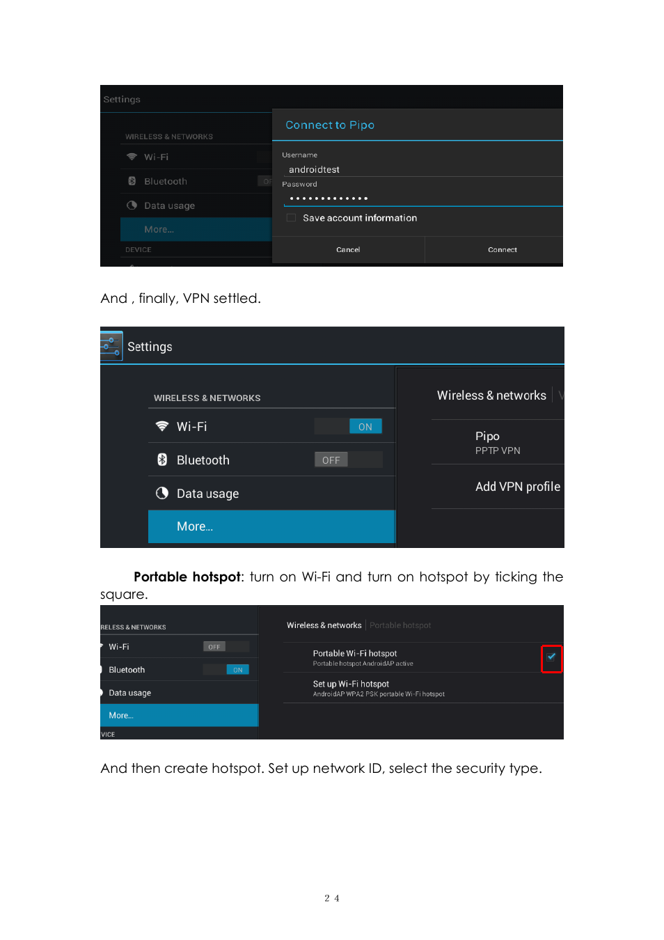 PiPO Ultra-U8 User Manual | Page 24 / 32