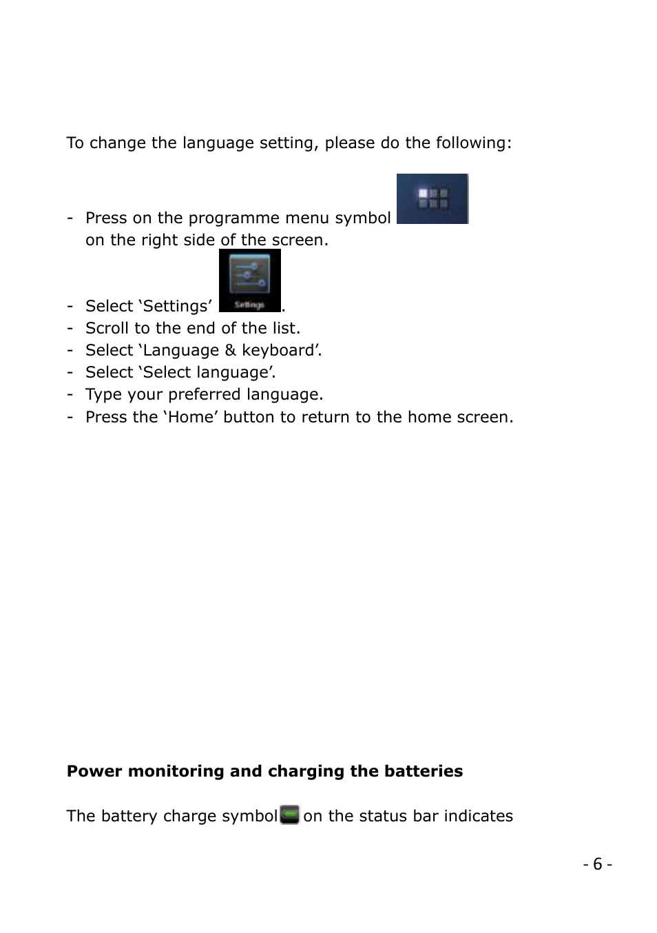 PiPO V4 User Manual | Page 6 / 20