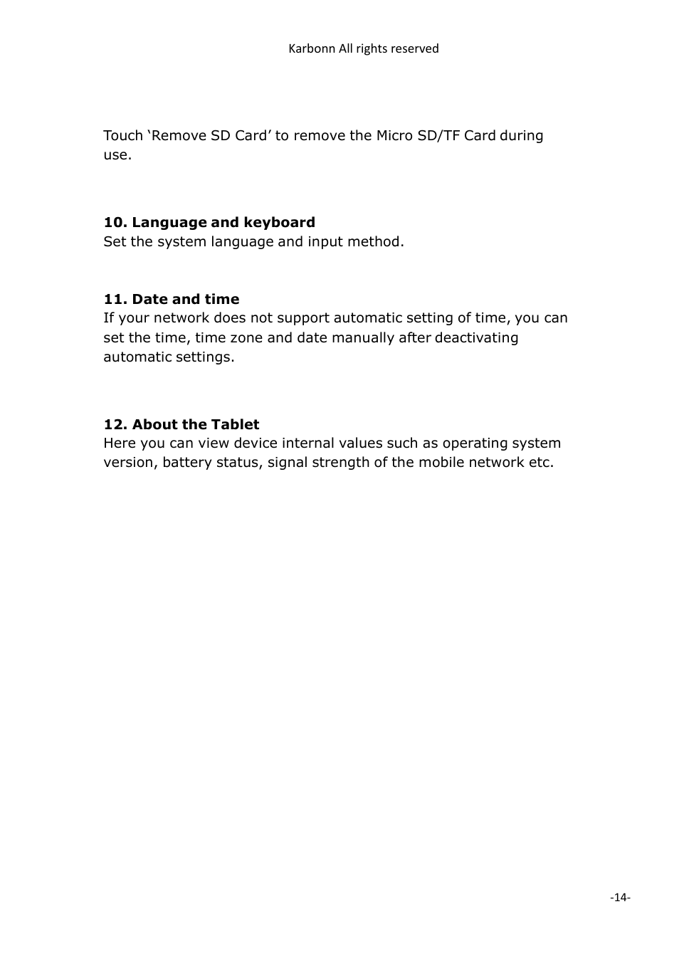 PiPO V97 HD User Manual | Page 14 / 18