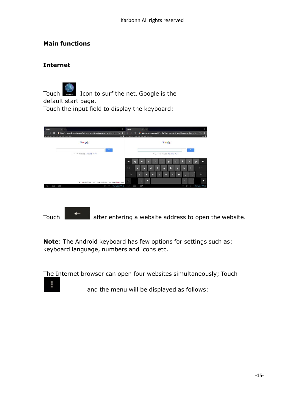 PiPO V97 HD User Manual | Page 15 / 18
