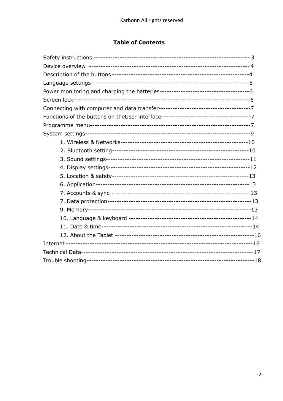 PiPO V97 HD User Manual | Page 2 / 18