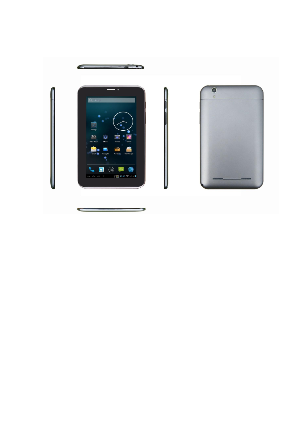 Device overview, The set includes | PiPO i75 User Manual | Page 2 / 8