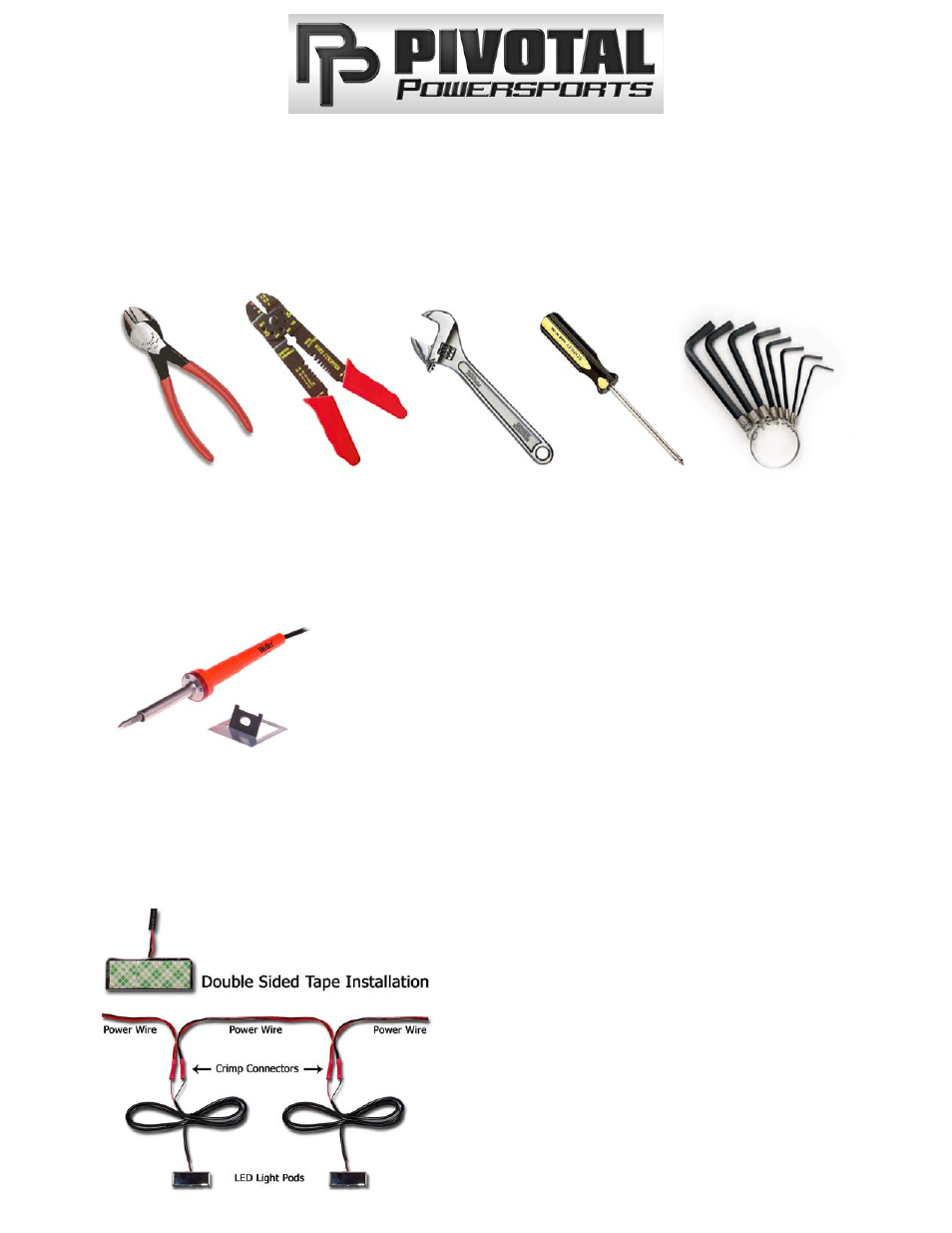 Pivotal Powersports LED Lighting Kit User Manual | 2 pages