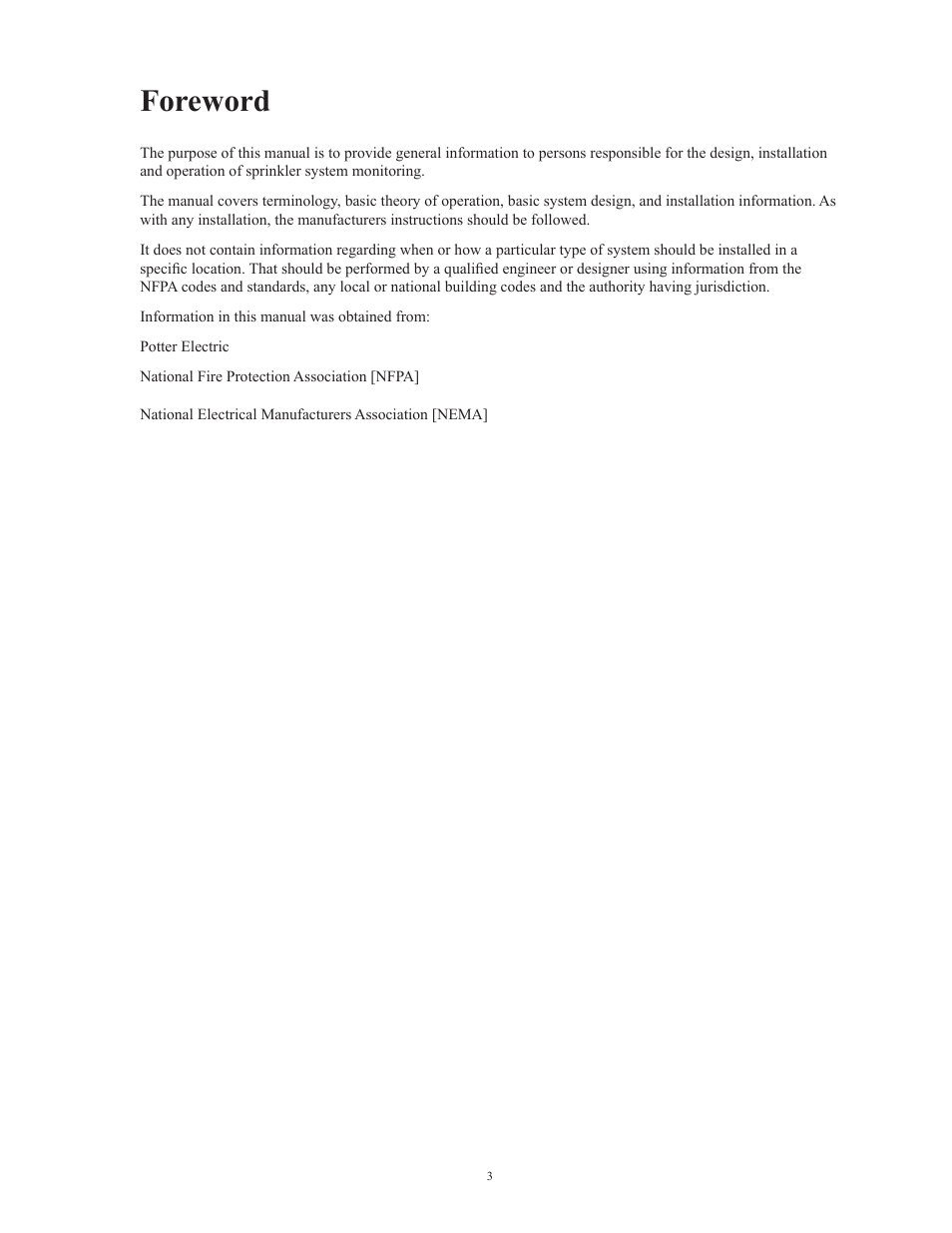 Foreword | Potter Releasing Systems User Manual | Page 3 / 108