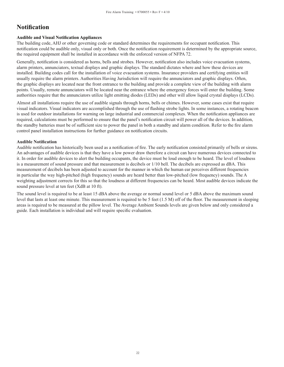 Notification | Potter Fire Alarm Systems User Manual | Page 24 / 34