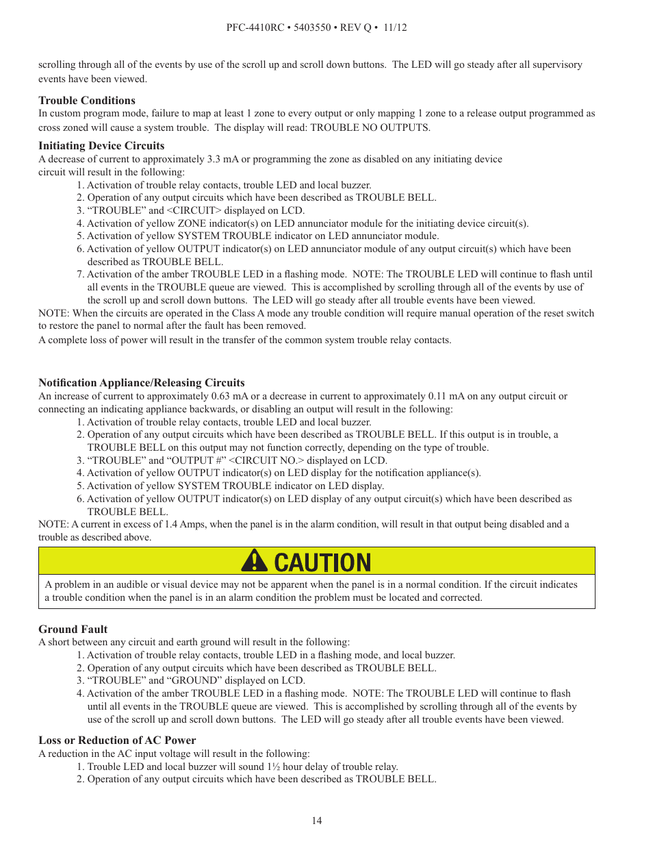 Potter PFC-4410RC User Manual | Page 14 / 99