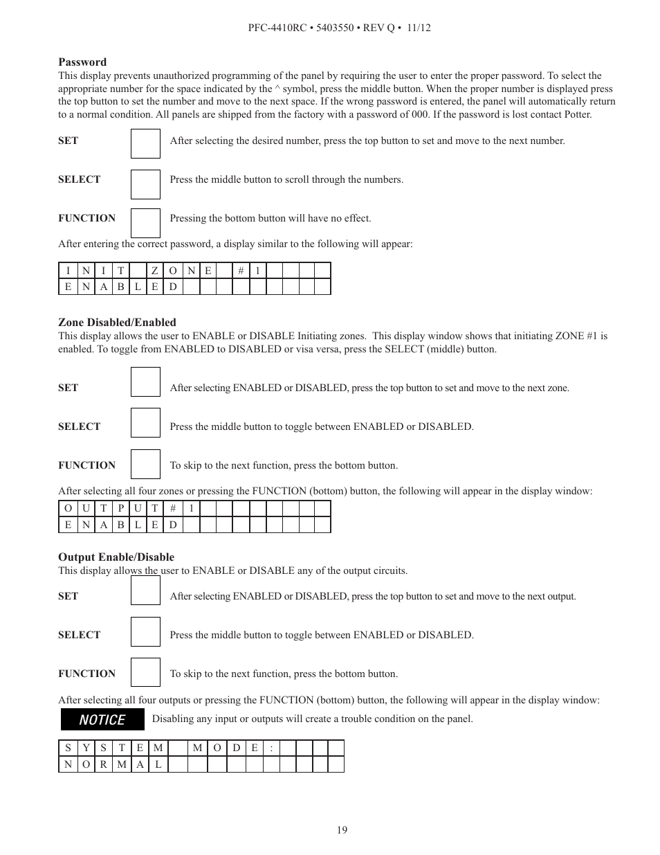 Potter PFC-4410RC User Manual | Page 19 / 99