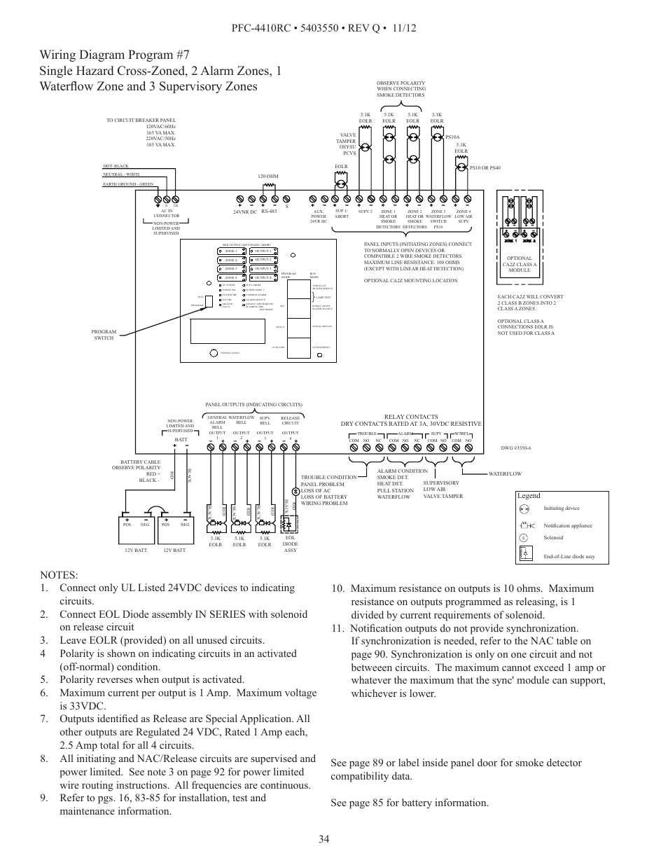 Potter PFC-4410RC User Manual | Page 34 / 99