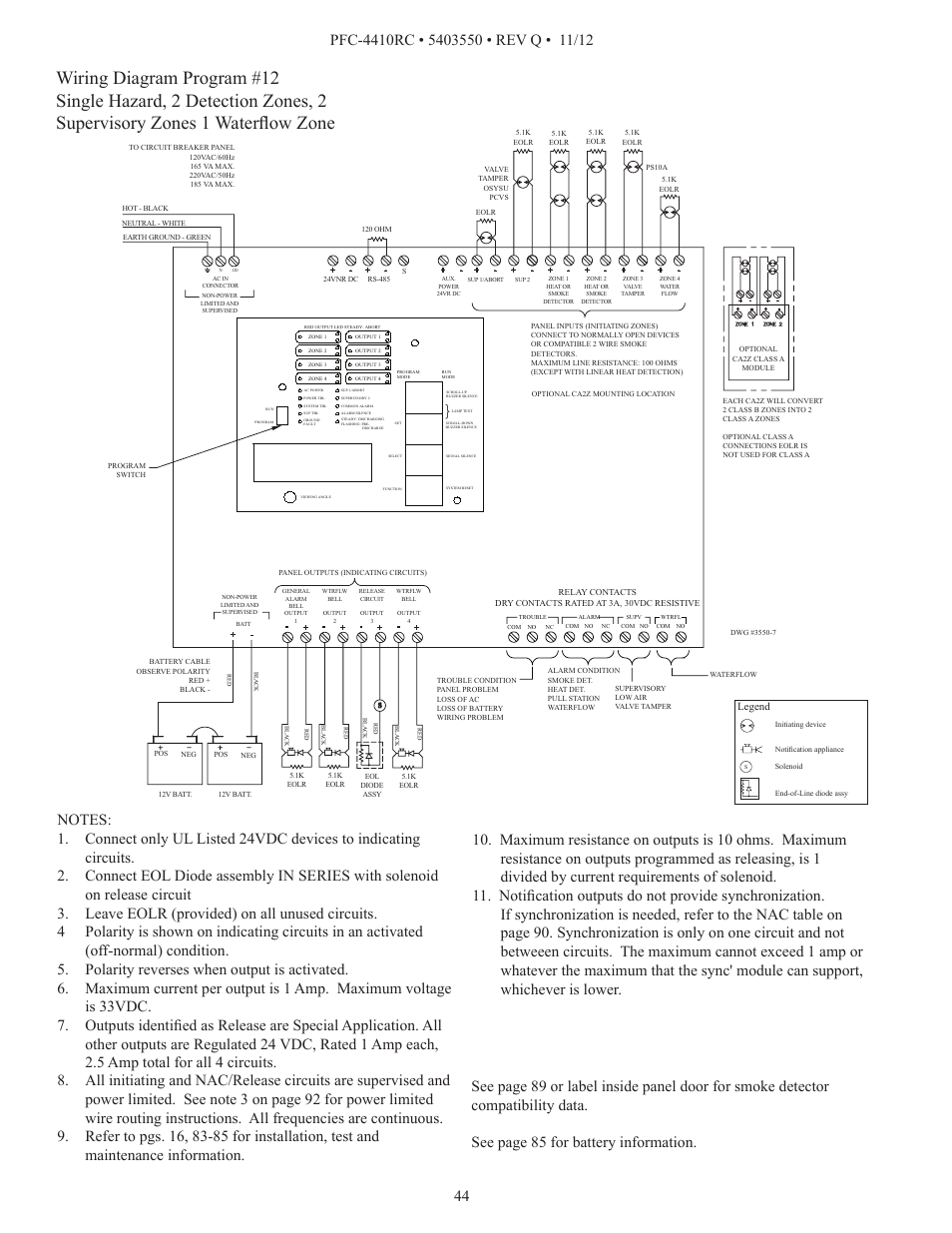 Potter PFC-4410RC User Manual | Page 44 / 99