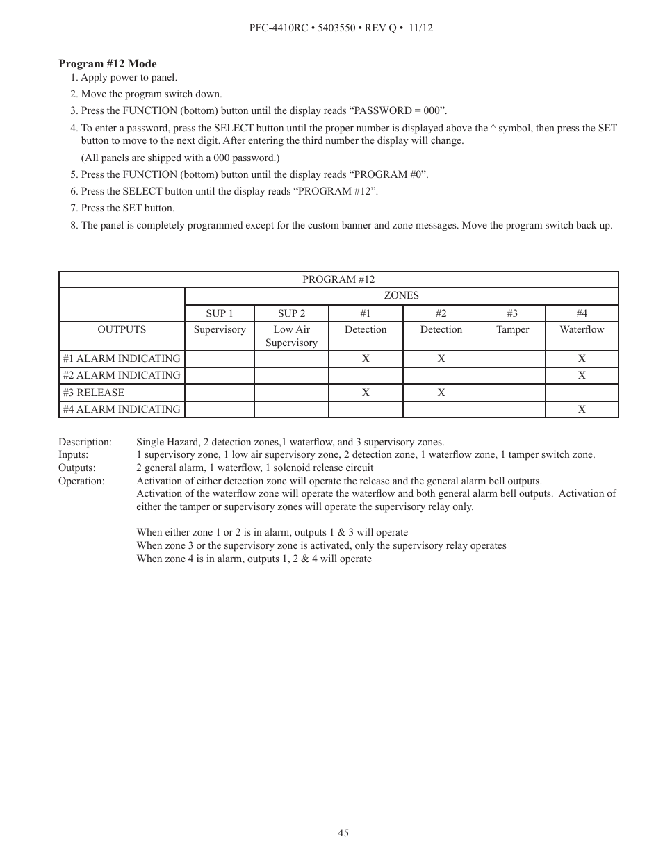 Potter PFC-4410RC User Manual | Page 45 / 99