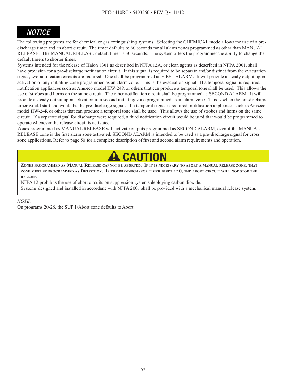 Potter PFC-4410RC User Manual | Page 52 / 99