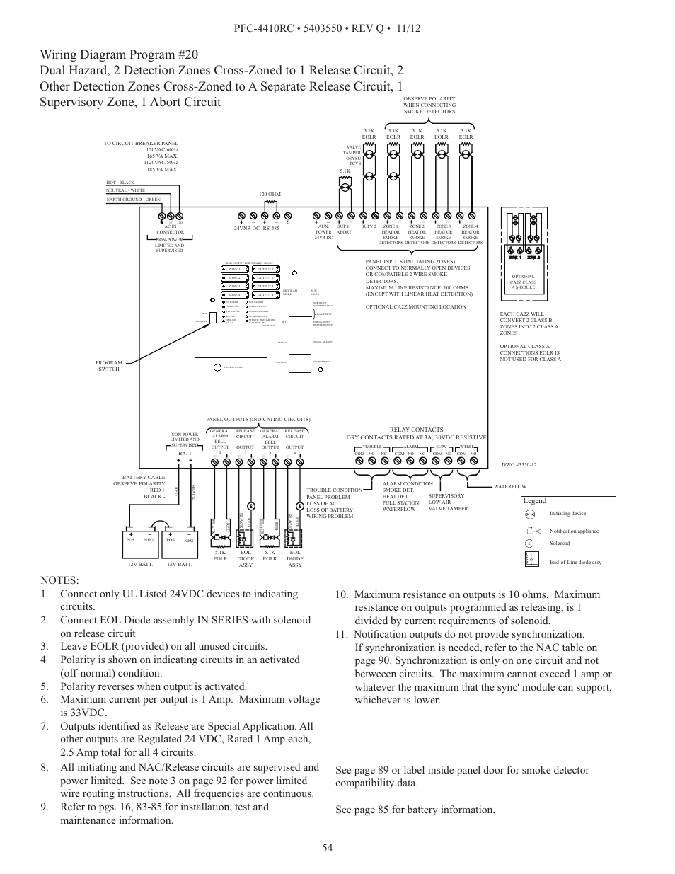 Potter PFC-4410RC User Manual | Page 54 / 99