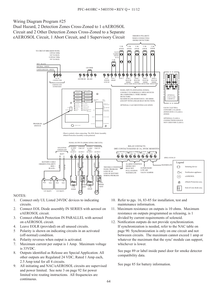 Potter PFC-4410RC User Manual | Page 64 / 99